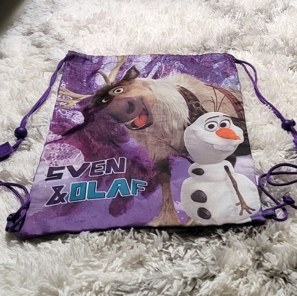 Disney Frozen Sven & Olaf Backpack Drawstring Bag - Picture 3 of 6